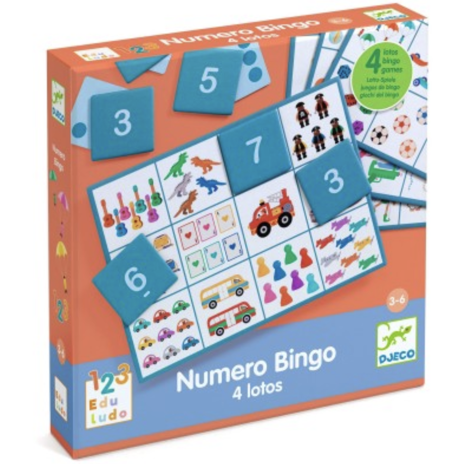 Jeu Numero Bingo - 4 lotos - Djeco