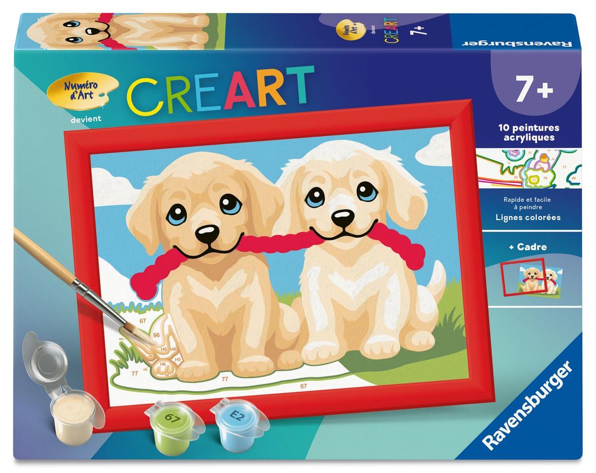 CreArt Kids 13x18cm – Chiens Joueurs