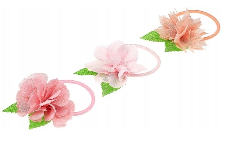 Elastiques à cheveux Chayenne fleur - 3 pièces