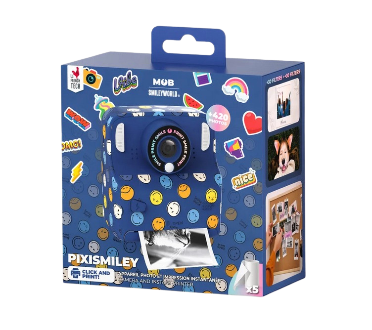 Pixismiley - appareil photo instantane Bleu