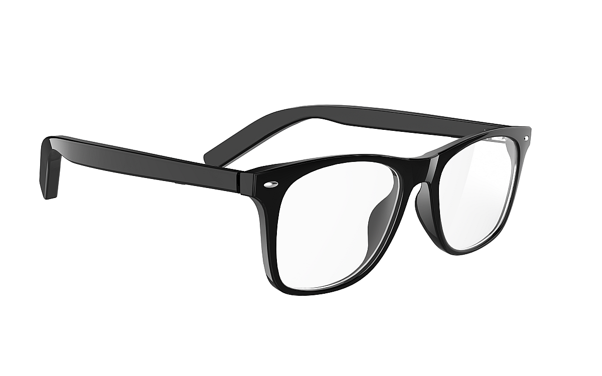 Lunettes connectées NASA Gravity - audio ouvert, Bluetooth 5.3, appels - Noir / Incolore