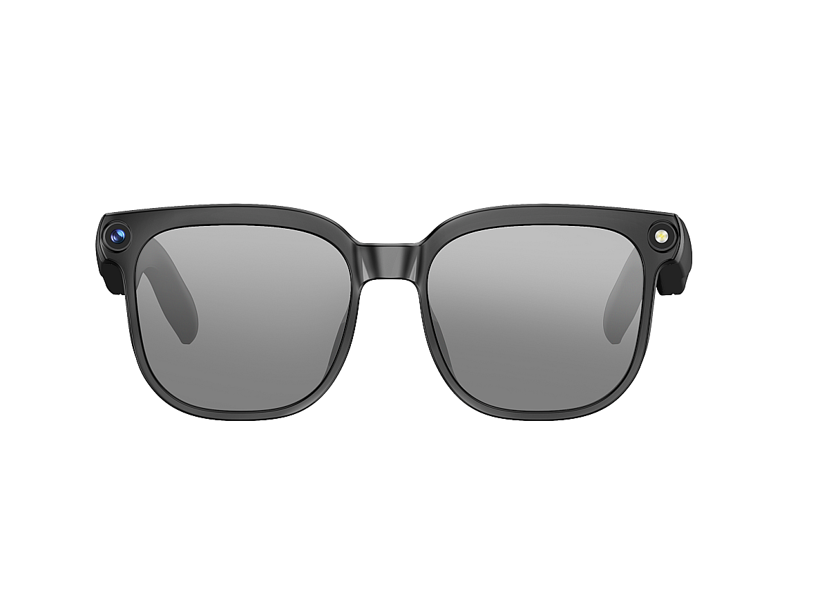 Lunettes caméra NASA Solar - 8 Mpx 1080p, Wi-Fi 5 GHz, IA vocale - Noir / Graphite