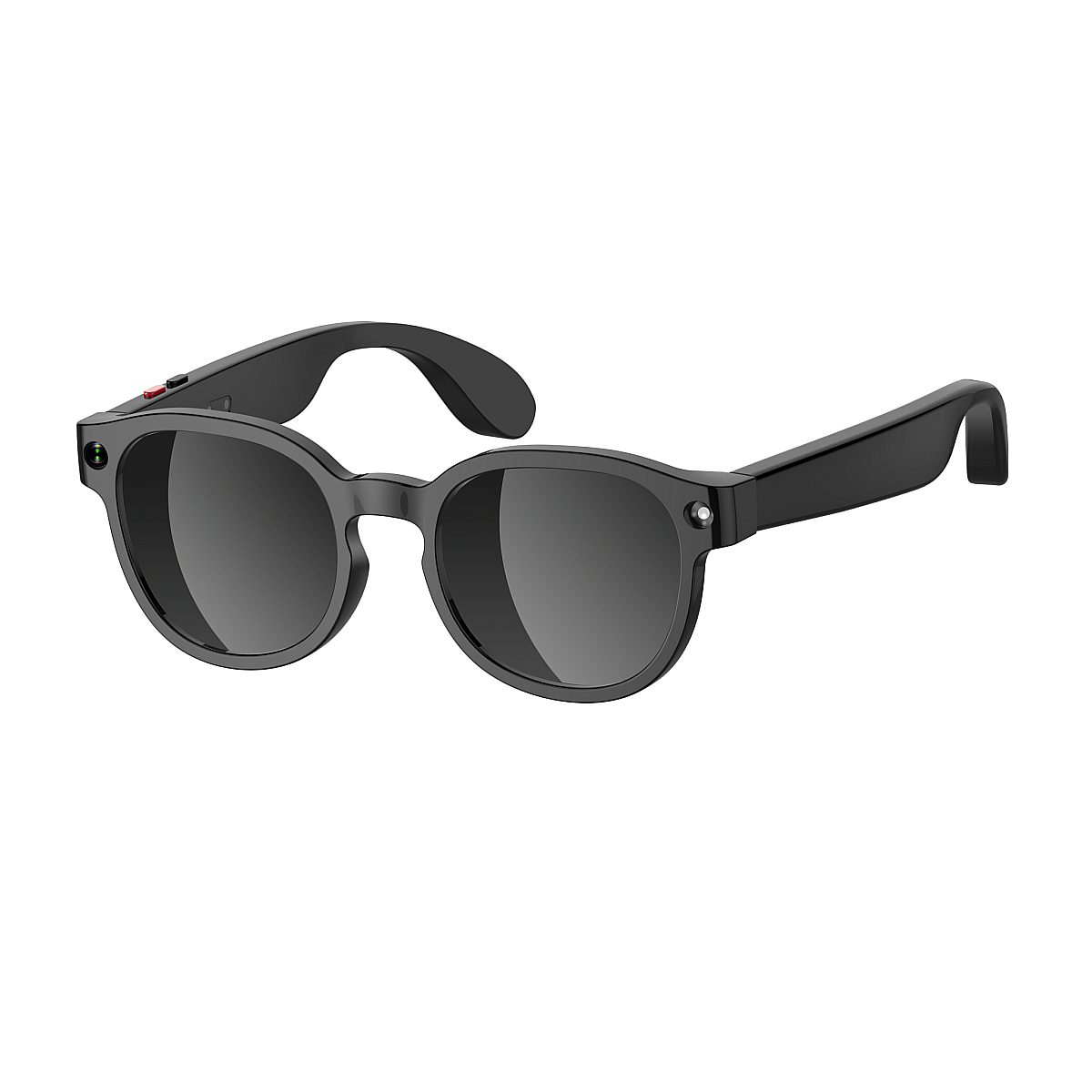Lunettes caméra NASA Futura - 8 Mpx 1080p, Bluetooth 5.4, IA vocale - Noir / Graphite