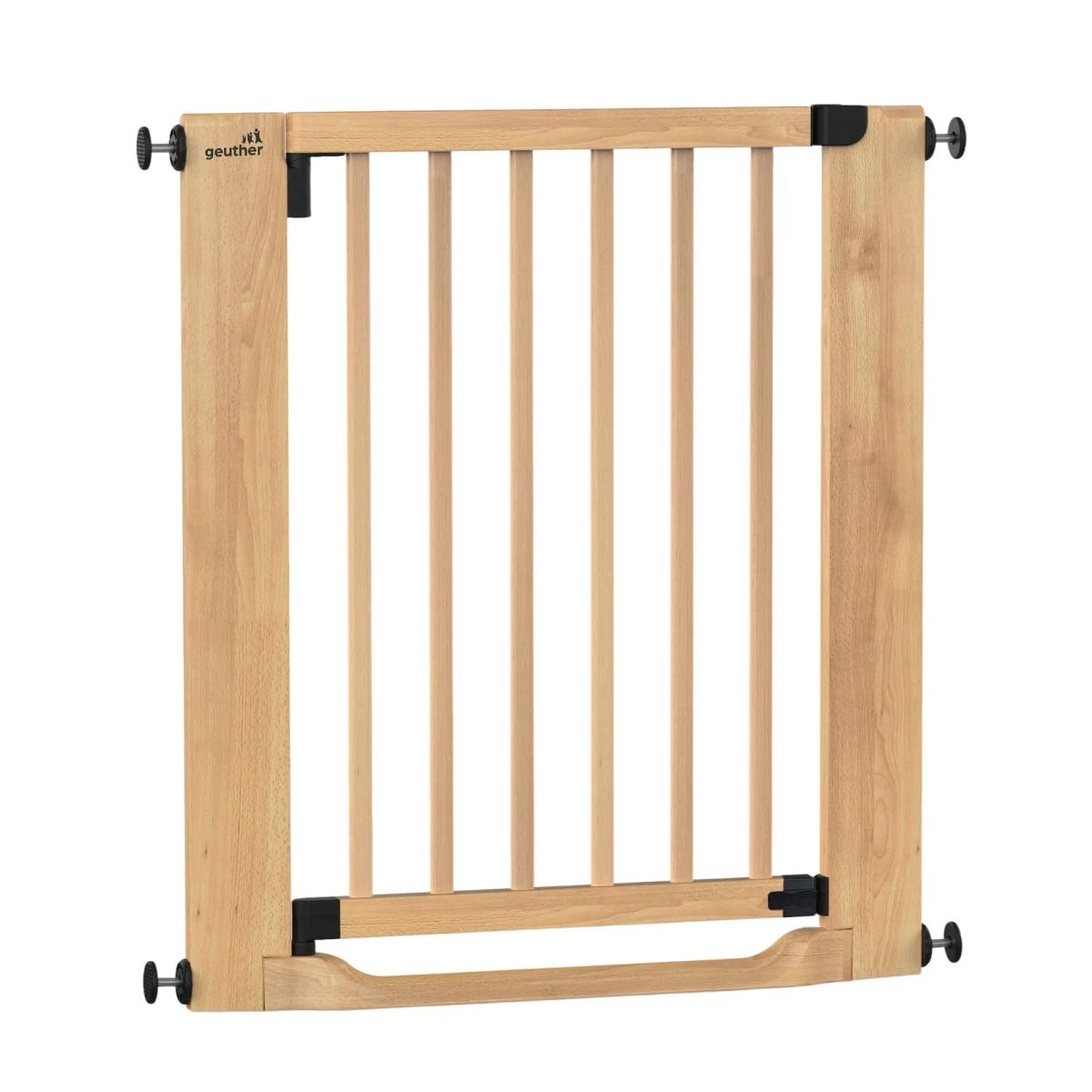 Geuther Barrière de sécurité Easylock FlatStep bois 95-103 cm - seuil plat, sans perçage