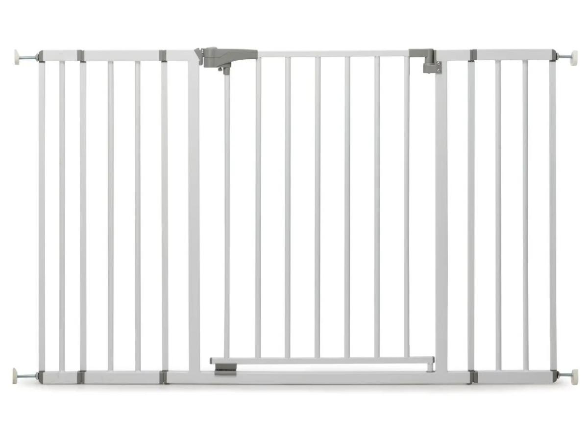 Geuther Barrière de porte à pression 4712 métal 124 à 132,5 cm - sans perçage, blanc
