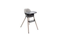 Chaise haute Presti 3-en-1 évolutive - chaise, chaise basse, tabouret - Steeple Gray