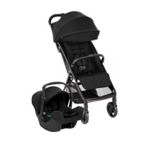 Poussette duo Myavo - siège auto SnugLite i-Size R129, habillage pluie - Midnight