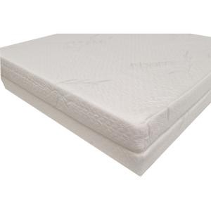 Matelas de berceau 44 x 81 x 5 cm - viscose de bambou, fibre thermoformée, France