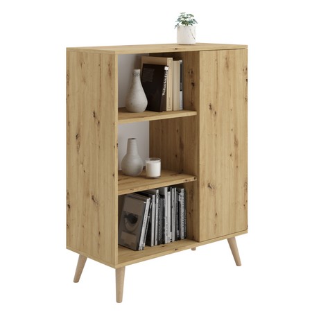 Buffet Fondi - chêne artisan, piètement bois
