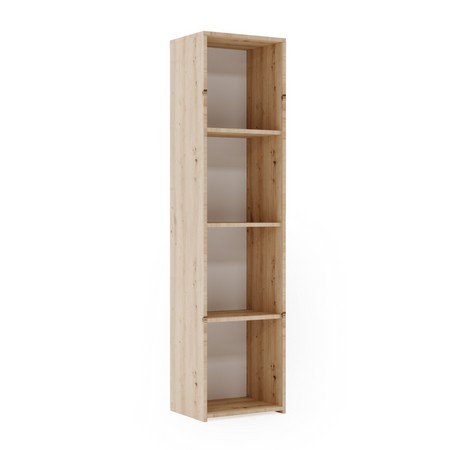 Bibliothèque Loni 160 x 40 cm - chêne artisan, étagère ouverte