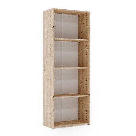 Bibliothèque Loni 160 x 60 cm - chêne artisan, étagère ouverte