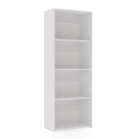 Bibliothèque Loni 160 x 60 cm - blanc, étagère ouverte