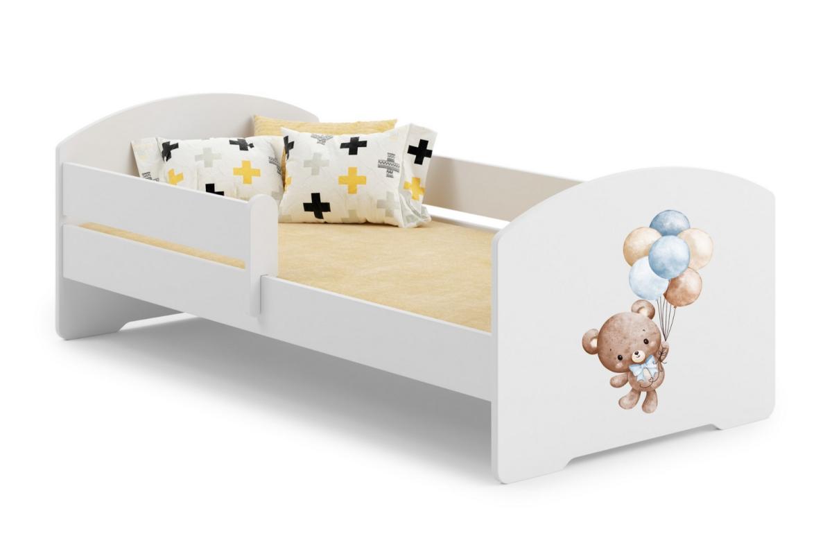 Lit enfant Luk Sweet Bear 140 x 70 cm - barrière, thème Petit ours