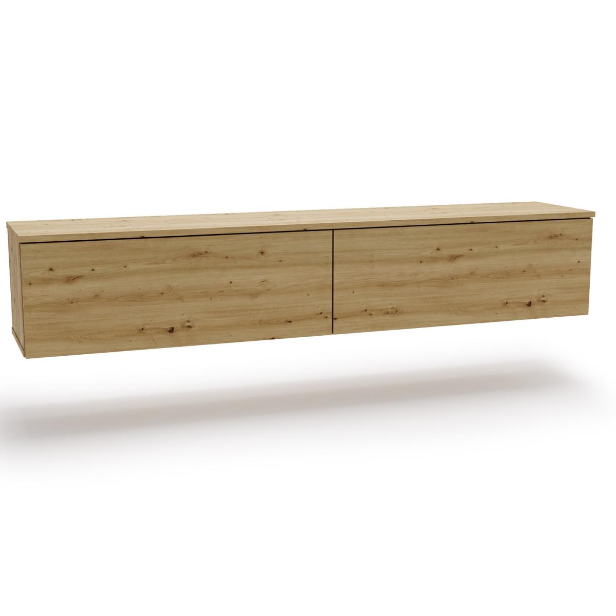 Meuble TV Nicole 160 cm - chêne artisan