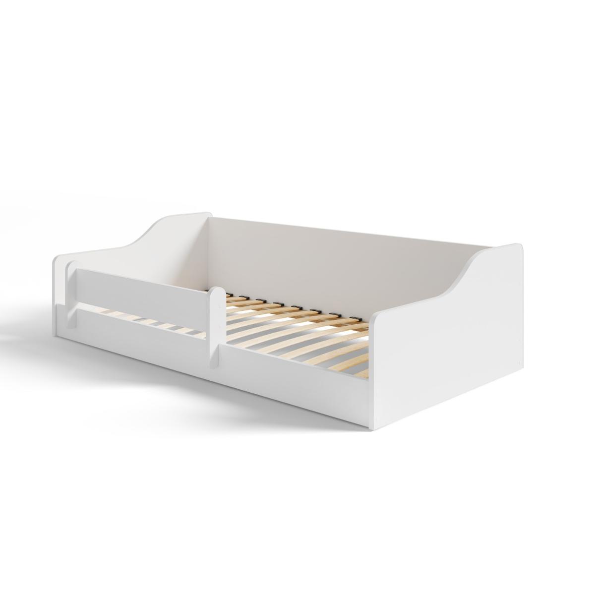 Lit au sol Montessori Eryk 160 x 80 cm - sans matelas, blanc