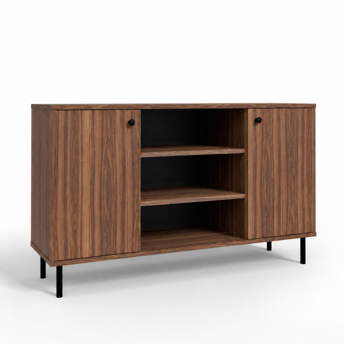 Commode Venus 2 portes 73 x 137 cm - noyer