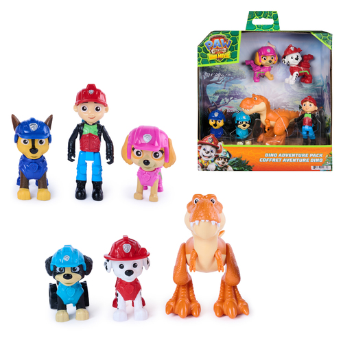 PAW Patrol - Pat Patrouille Le Film Mission Dino - Coffret 6 Figurines