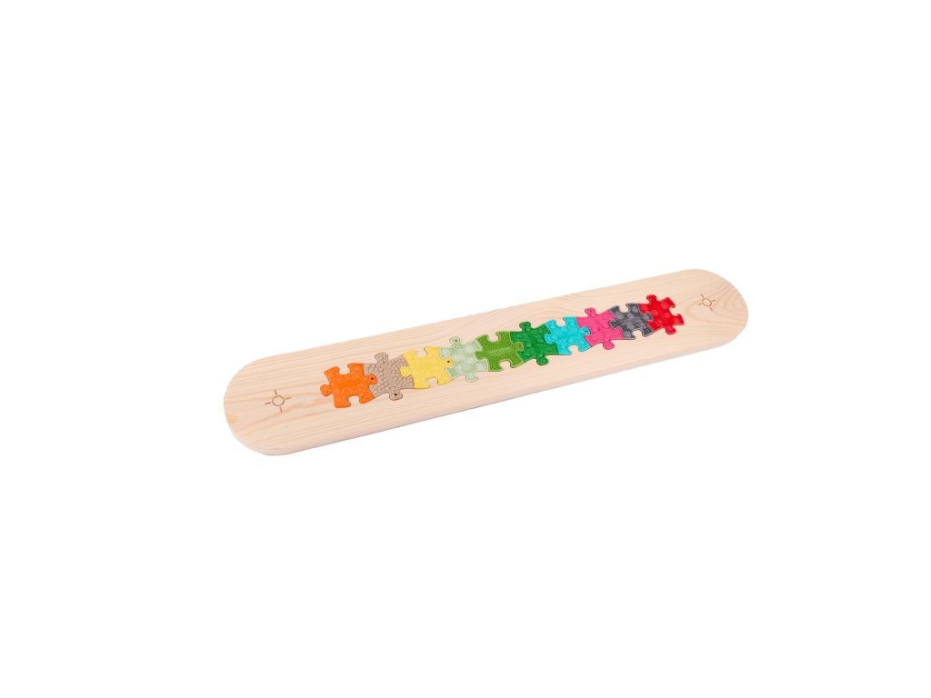 Passerelle Muffik et 10 nano puzzles - 11 pièces, bois, multicolore