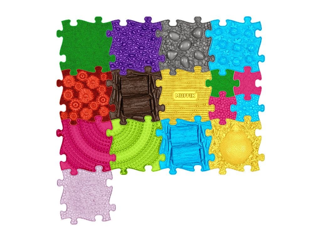 Tapis sensoriel Muffik ensemble Huge 2 - 16 pièces