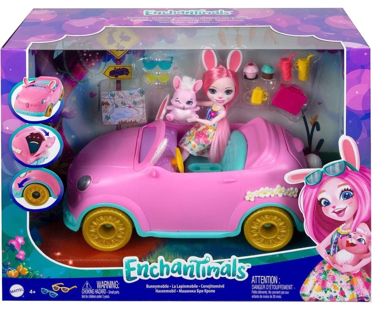 Poupée Enchantimals Mattel HFC85 - Bree Bunny et sa voiture lapin