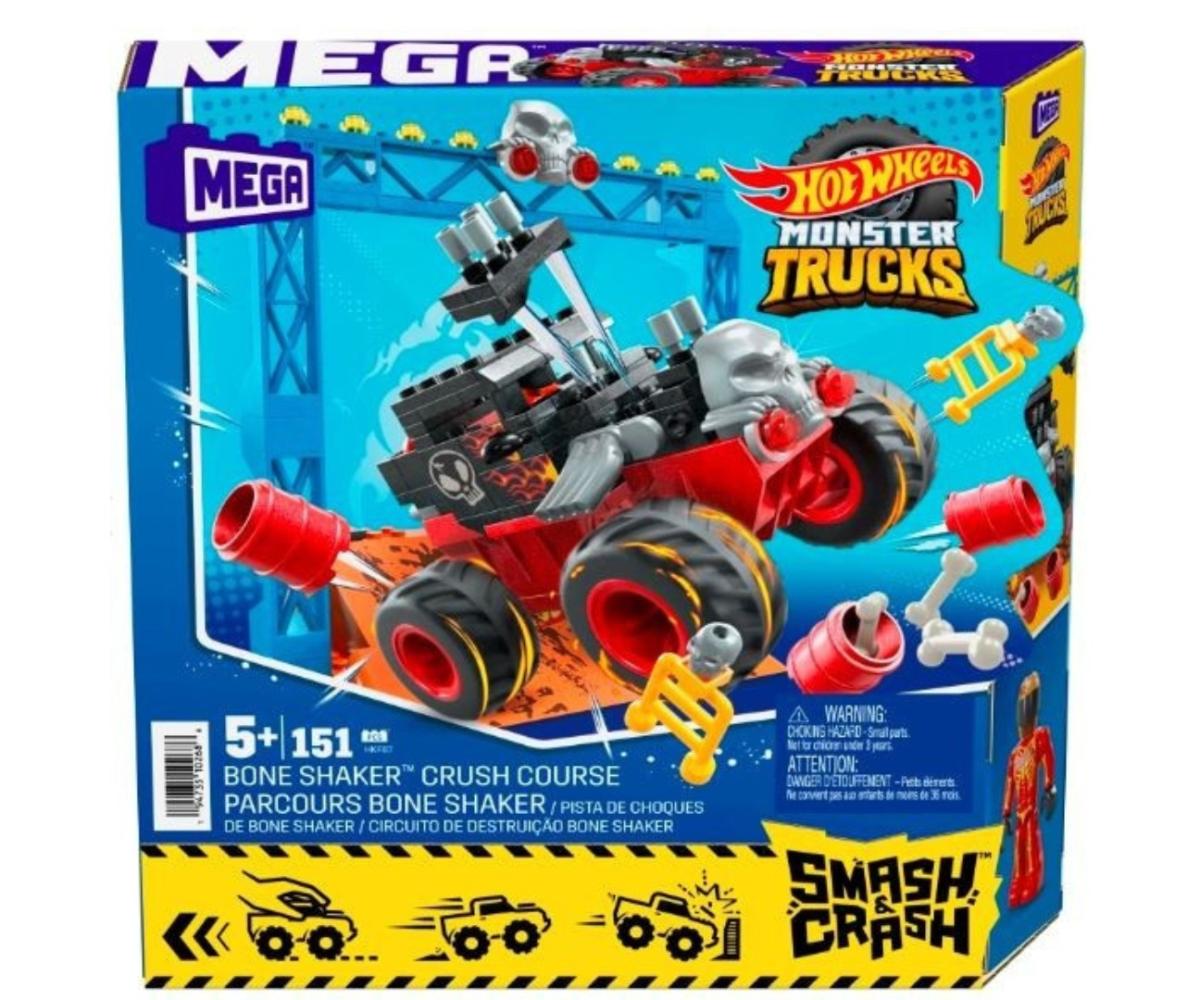 Briques Mega Bloks Hot Wheels HKF87 Monster Trucks - Bone Shaker 151 pièces