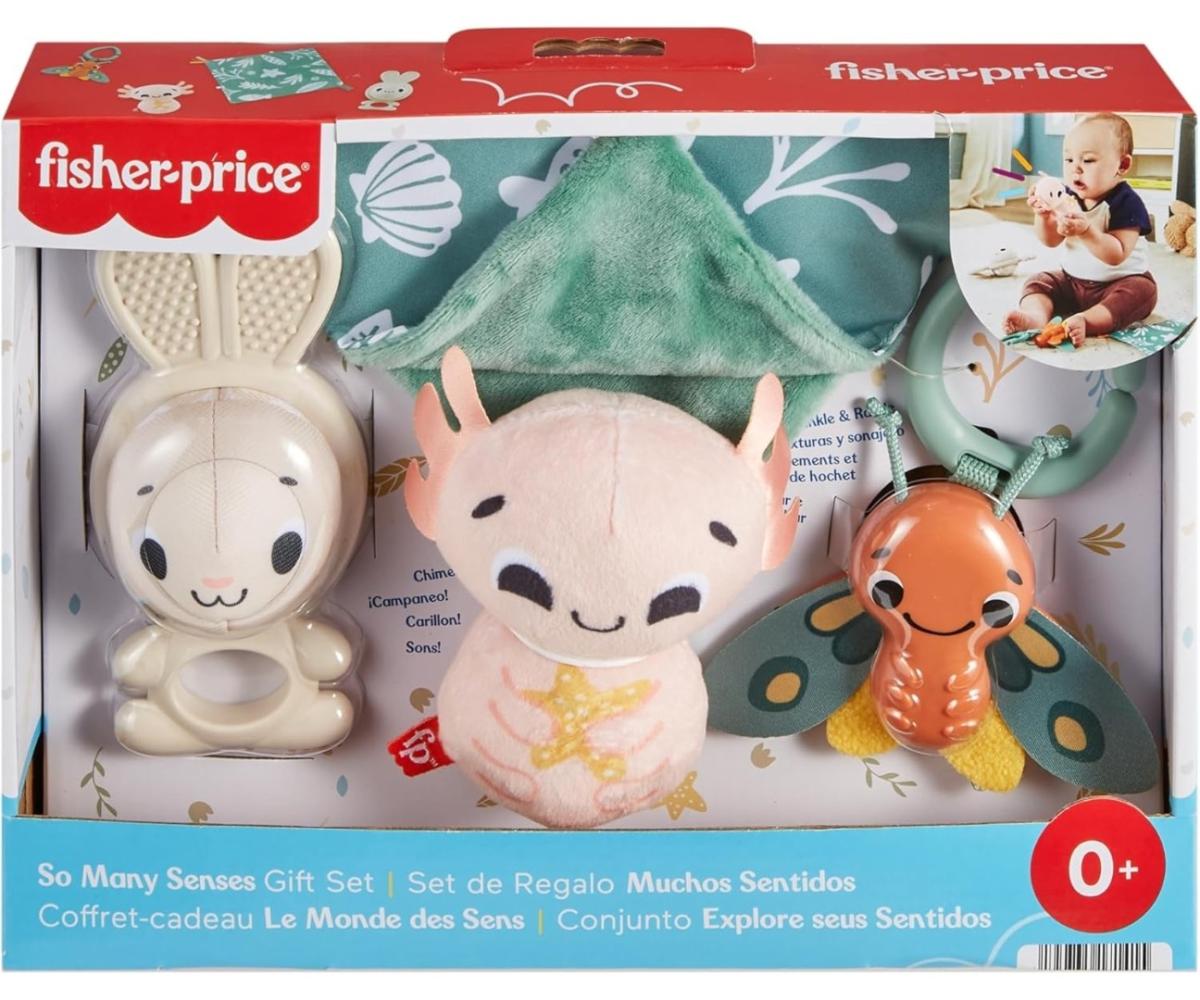Coffret d'éveil Fisher-Price HRB17 - 4 jouets sensoriels