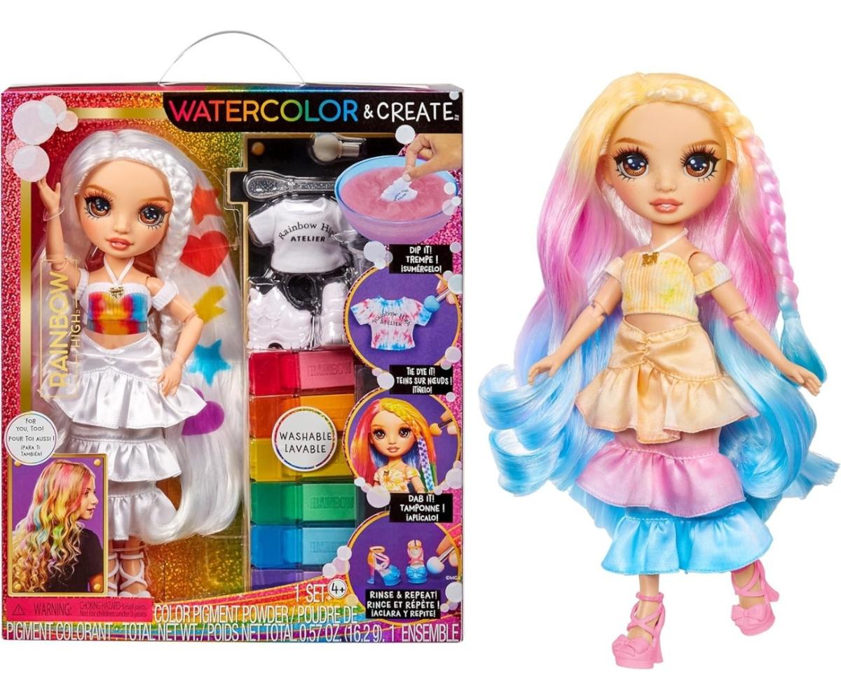 Poupée MGA 507598 Rainbow High Watercolor And Create - yeux bruns