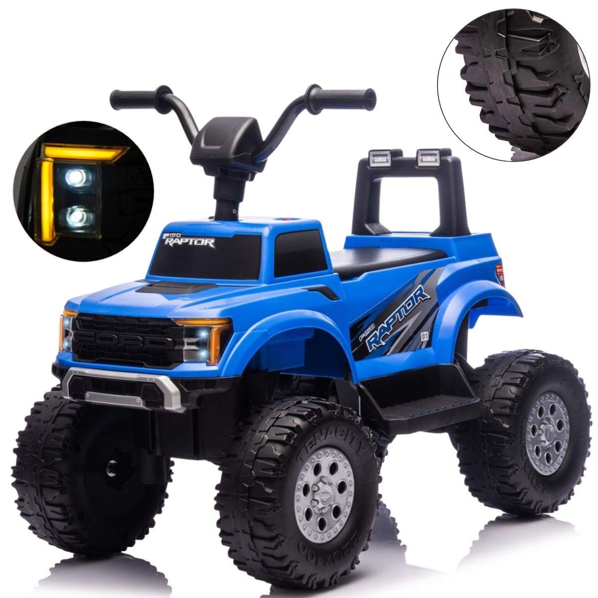 Voiture électrique Milly Mally Ford F-150 Raptor bleue - 2 moteurs