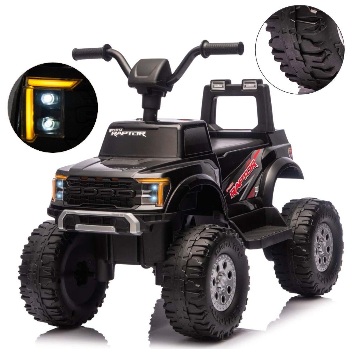 Voiture électrique Milly Mally Ford F-150 Raptor noire - 2 moteurs
