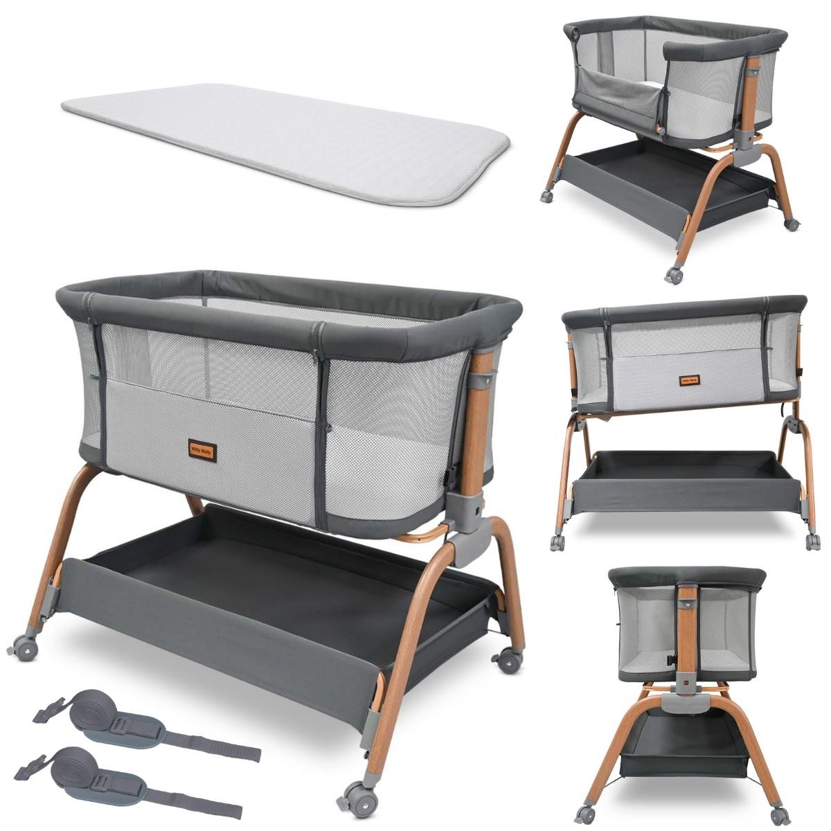Lit cododo Milly Mally Nino gris - lit d'appoint 2 en 1
