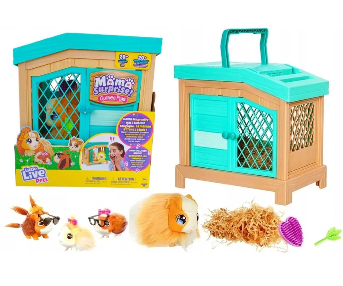 Peluche interactive Little Live Pets 26410 - cochon d'Inde maman surprise