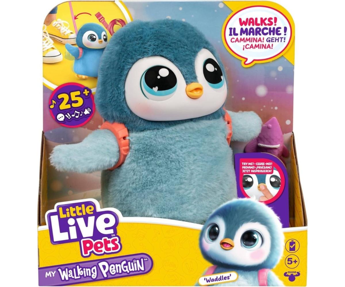 Peluche interactive Little Live Pets Moose 26535 - pingouin Waddles