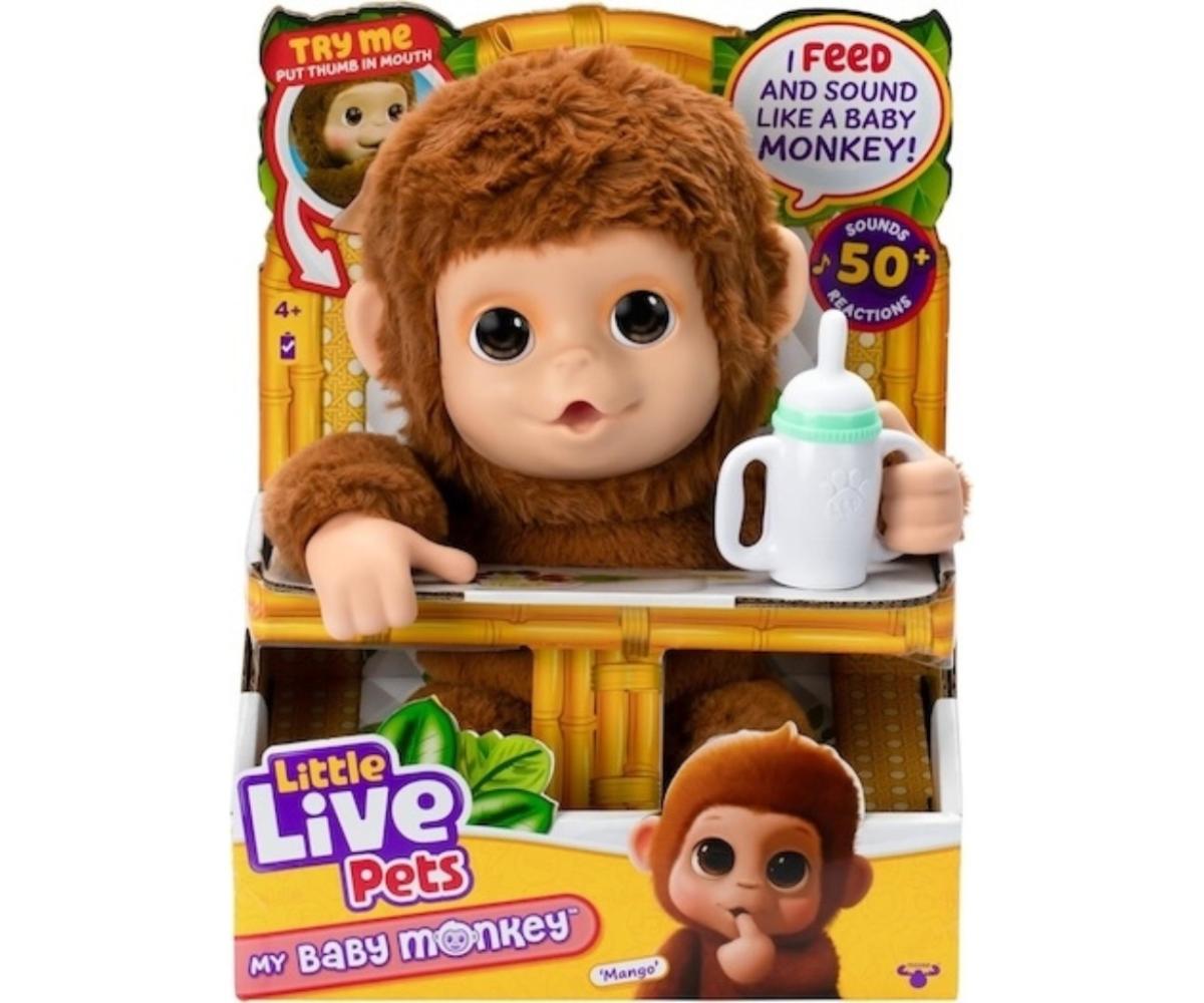 Peluche interactive Little Live Pets Moose 26558 - singe Mango