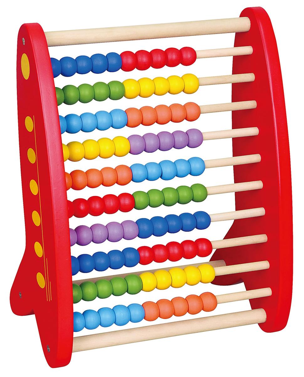 Boulier Viga 59718 - grand boulier rouge 10 rangées