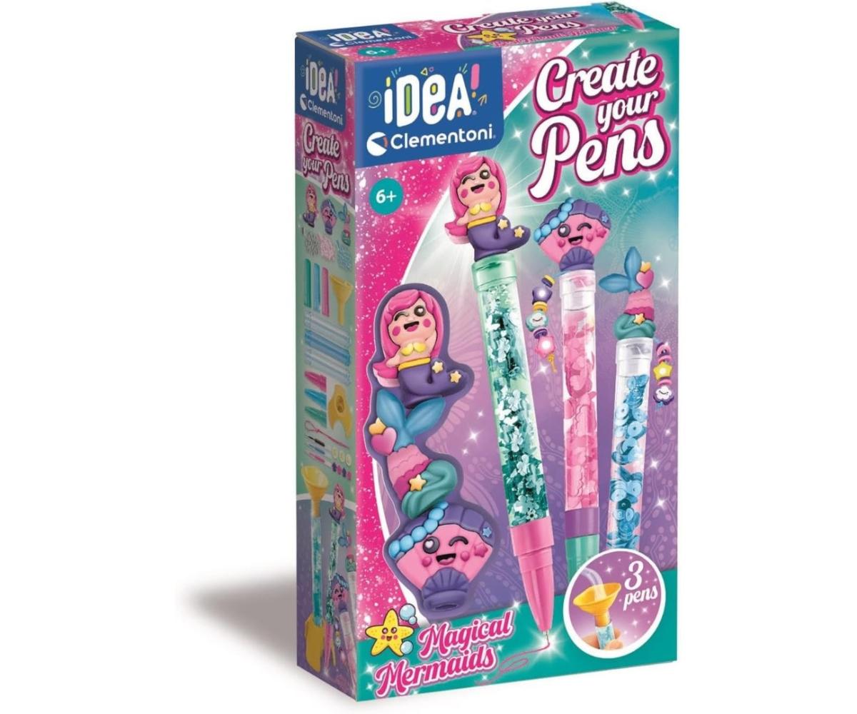 Coffret créatif Clementoni 18159 Idea Mini - fabrique de stylos Sirènes