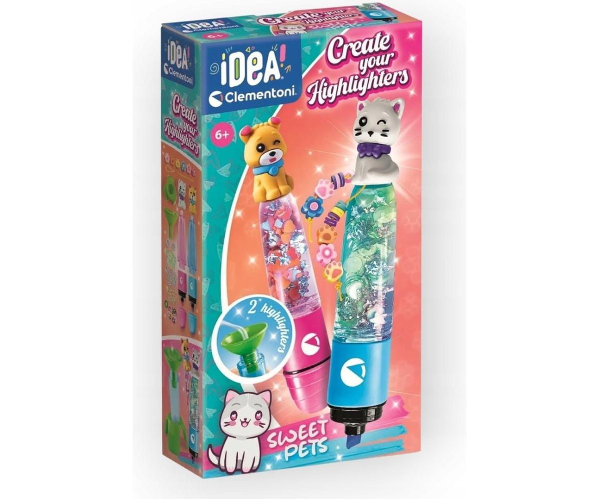 Coffret créatif Clementoni 18166 Idea Mini - fabrique de marqueurs Animaux