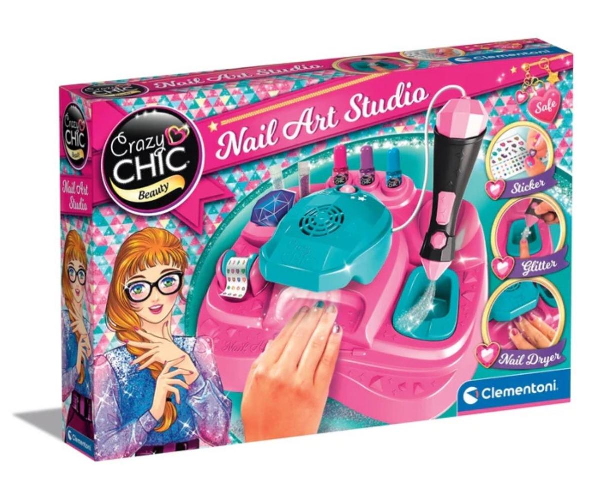 Coffret manucure Clementoni 18768 Crazy Chic - studio à ongles