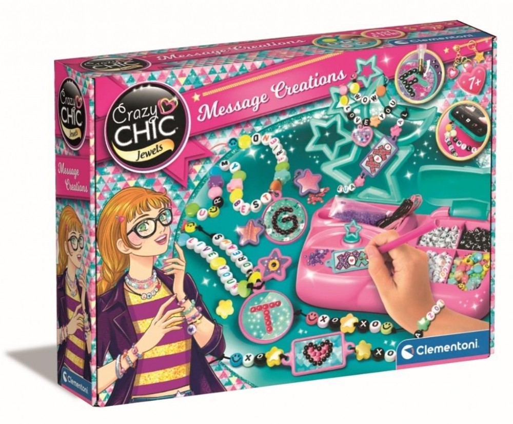 Coffret bijoux Clementoni 18772 Crazy Chic - bijoux à lettres