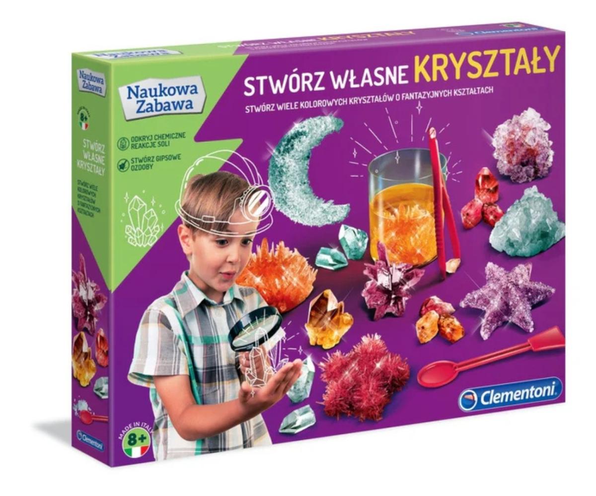 Coffret scientifique Clementoni 50069 Science & Jeu - crée tes cristaux