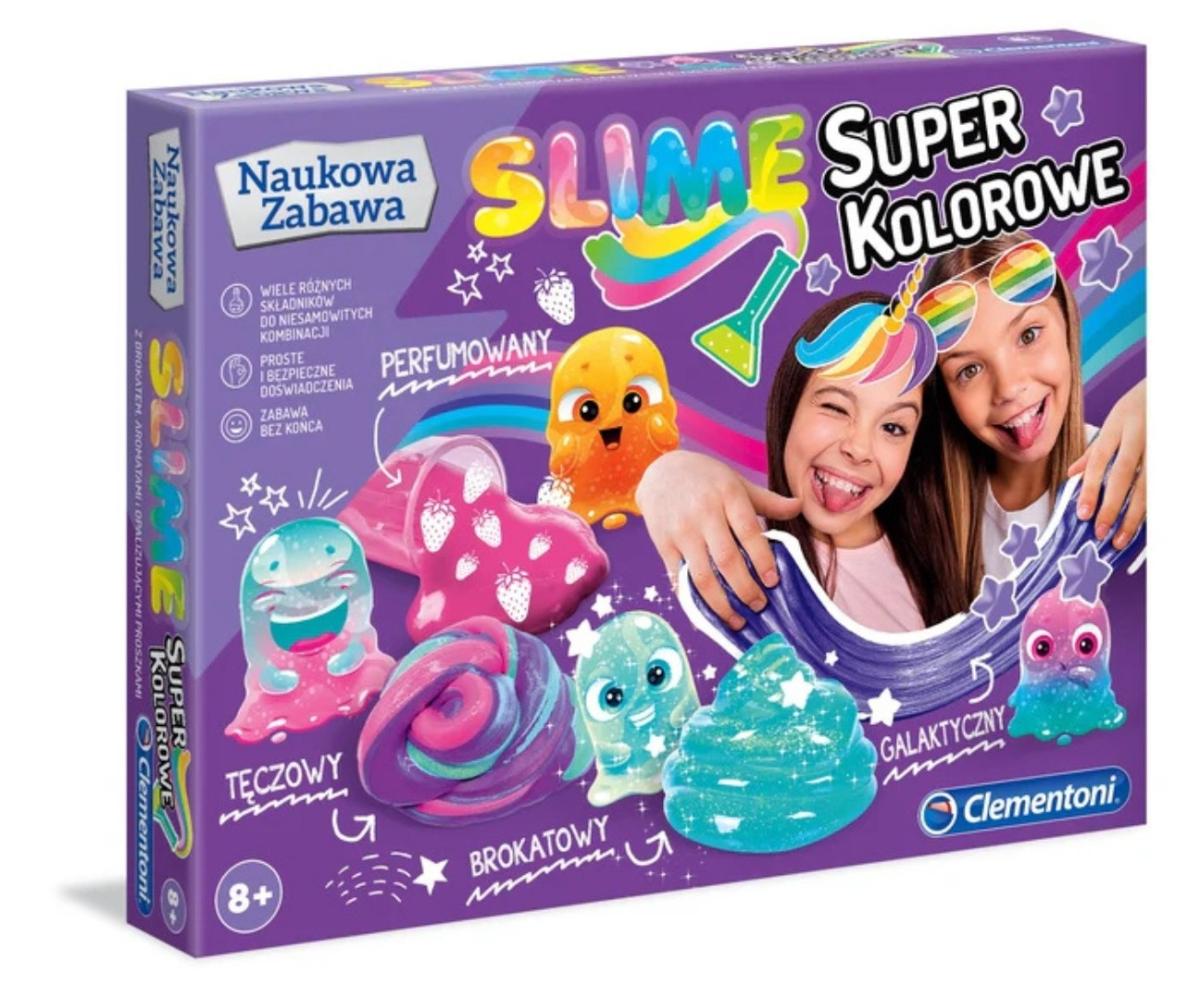 Coffret scientifique Clementoni 50636 Science & Jeu - slime super coloré