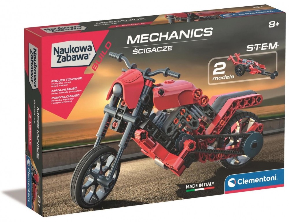 Coffret scientifique Clementoni 50789 Science & Jeu - labo mécanique bolides