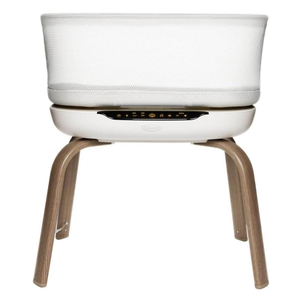 Lit cododo Eluma Nest - détection des pleurs, balancement, Bluetooth, coton bio - Luna