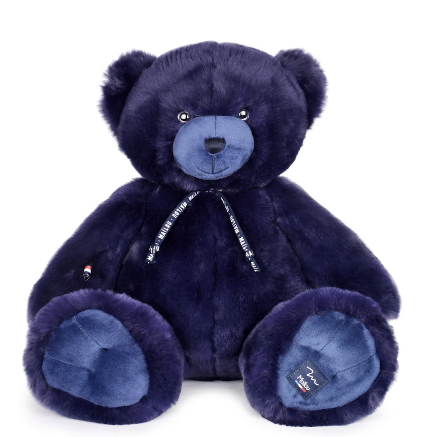 Peluche ours bleu 50cm - mailou