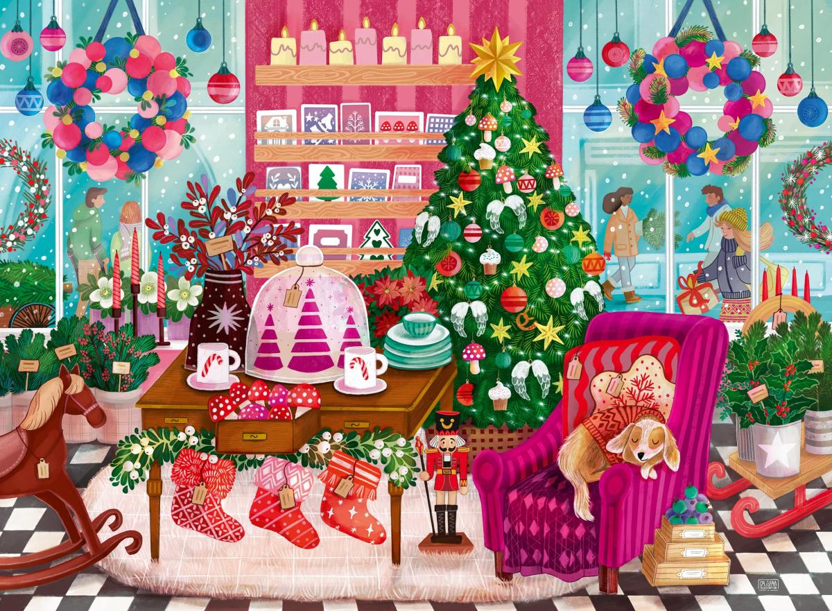 Puzzle 500 pièces - Magasin de Noël