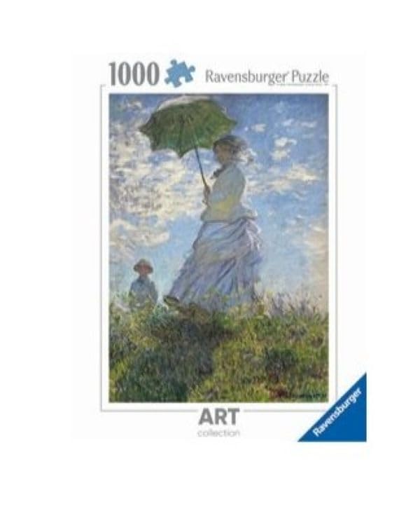 Puzzle 1000 pièces - Femme à l'ombrelle tournée vers la Gauche/Claude Monet