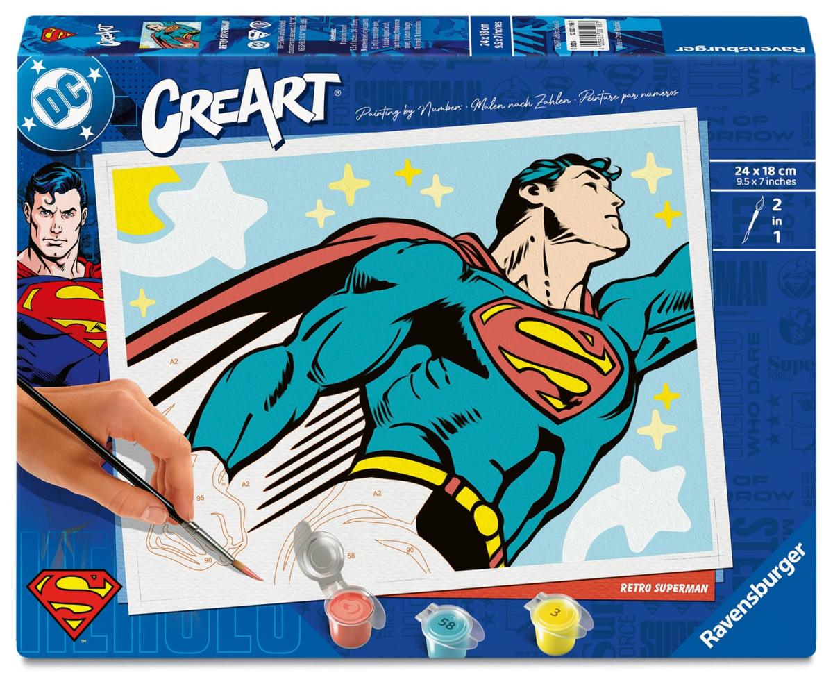 CreArt 18x24 cm – Retro Superman
