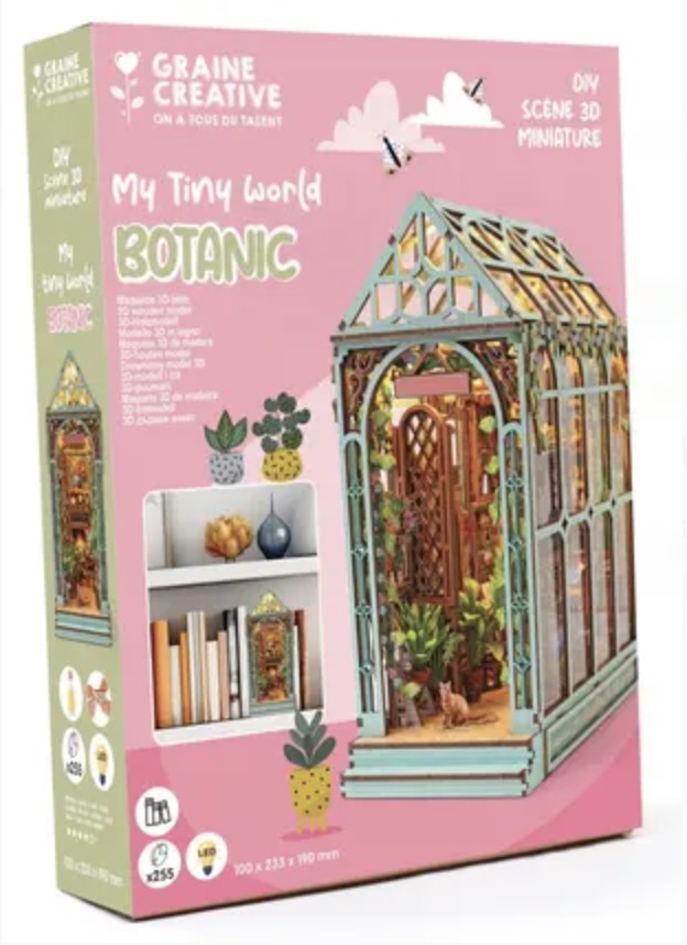 Maquette 3D bois - Serre floral