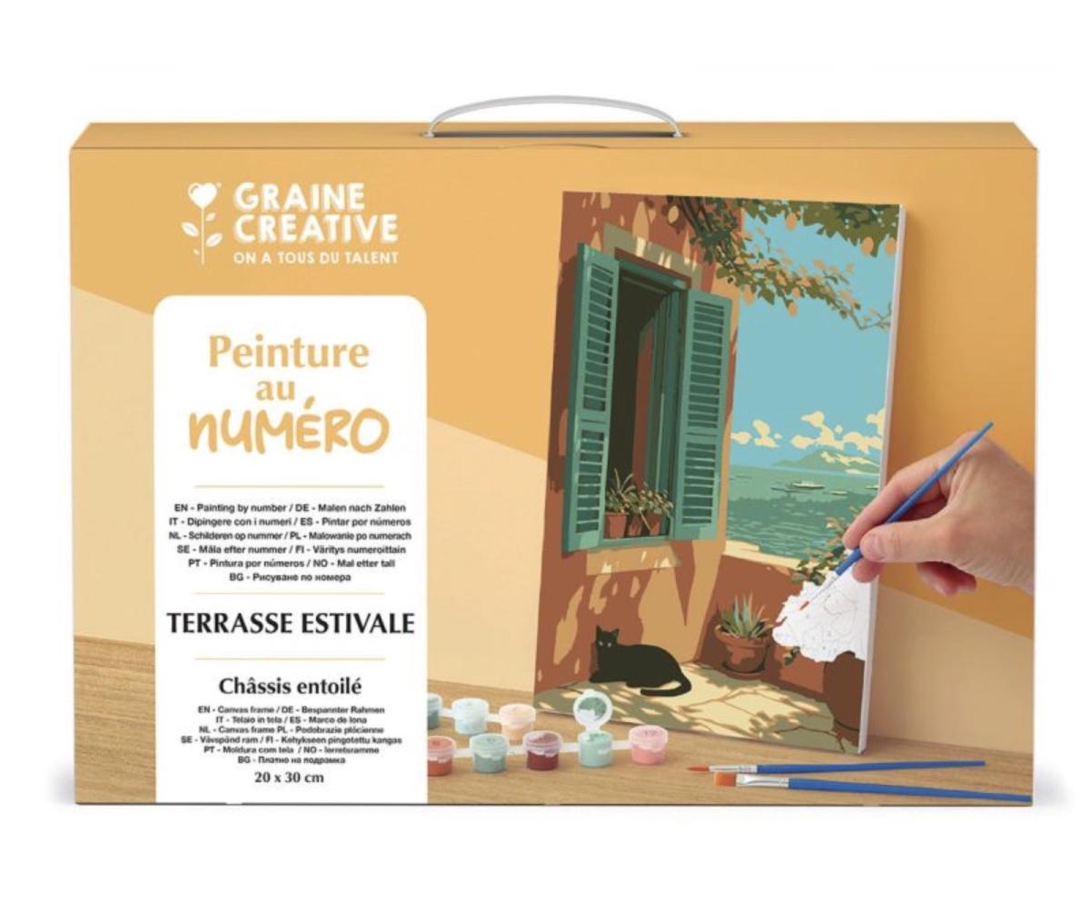 Peinture au numero - Terrasse estivale