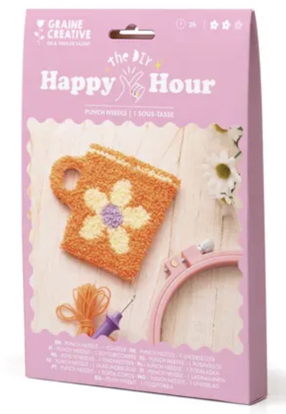 Punch needle - 1 sous tasse - graine creative