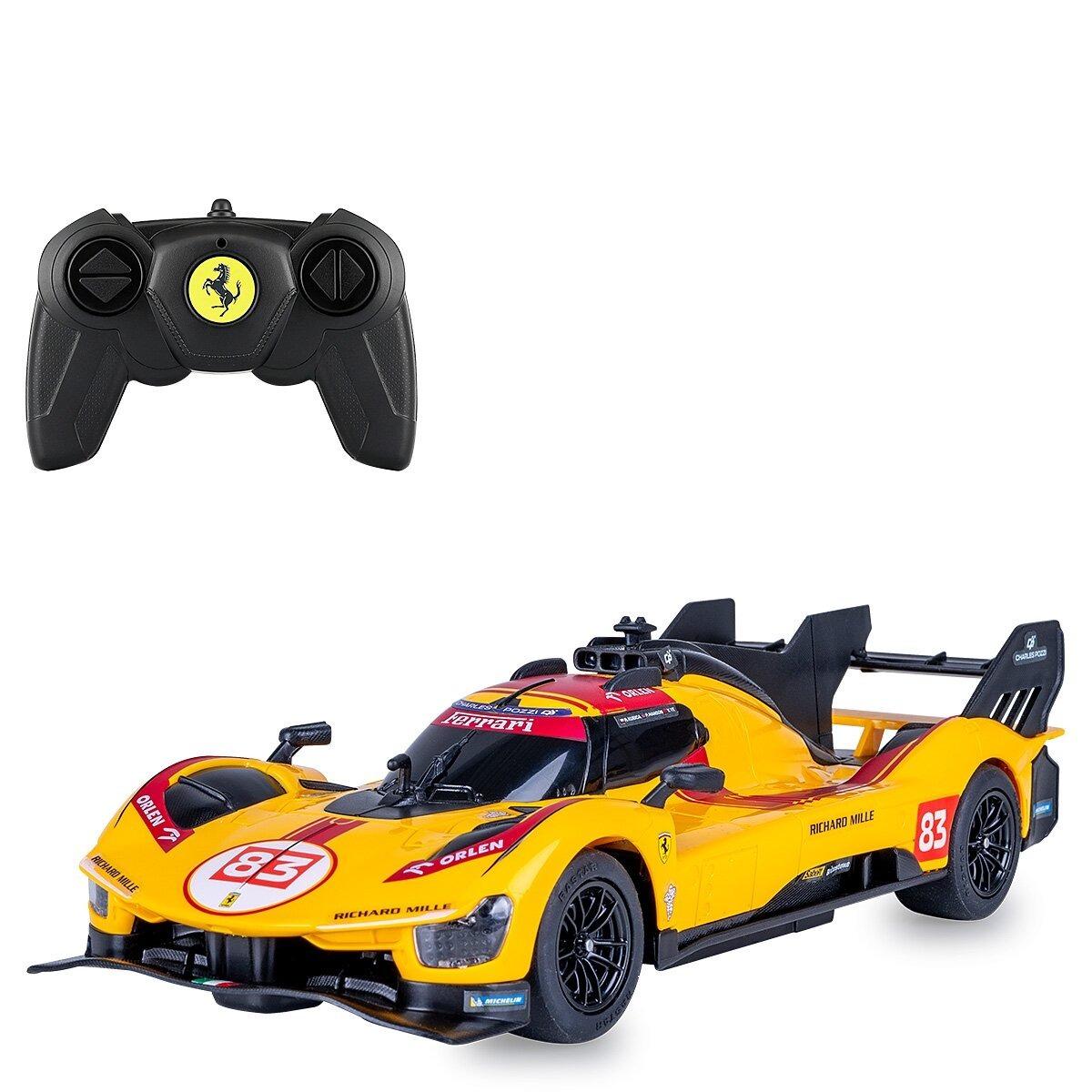 Voiture télécommandée Ferrari 499P-N83 1:24 jaune 2,4GHz